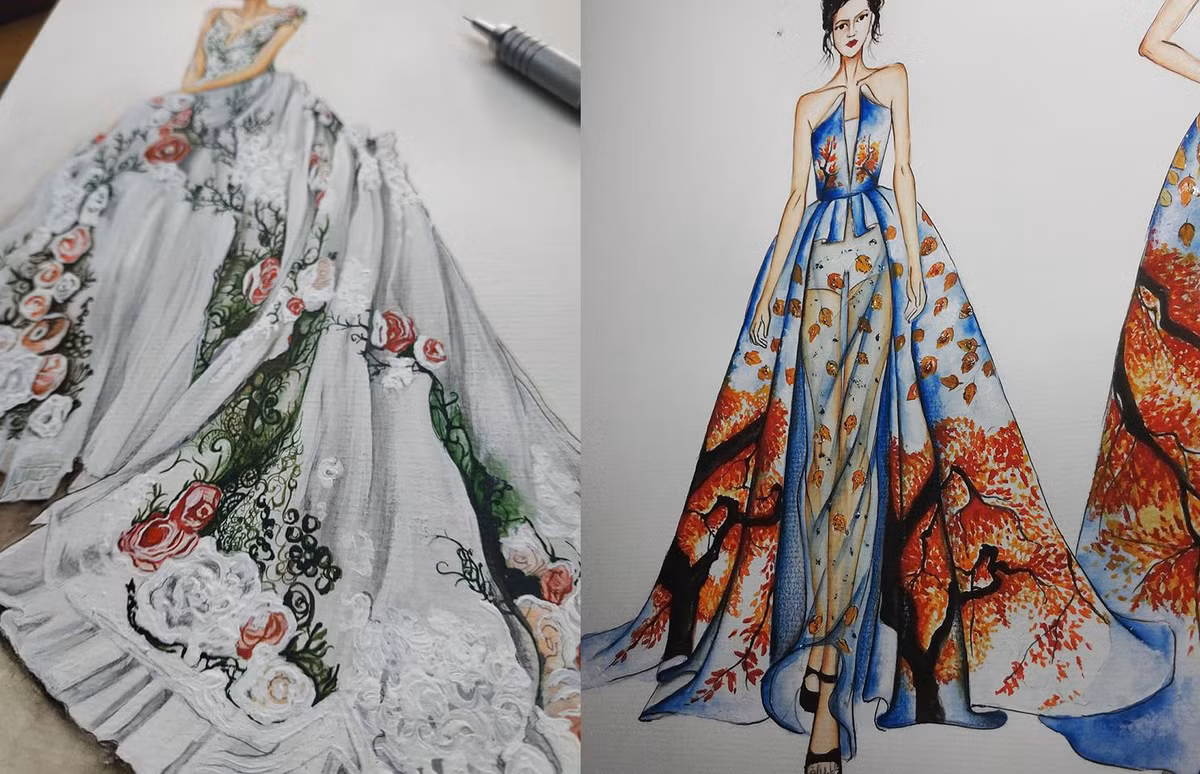Yêu thích và đam mê những mẫu quần áo thời thượng, cùng với ngòi bút của mình, chàng trai 9X tài năng này đã có cho mình một kho ý tưởng đồ sộ.