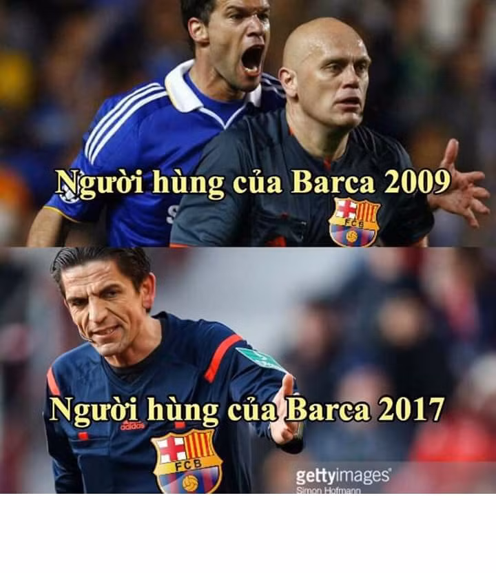 Barca dường như luôn có thần may mắn mang tên trọng tài.