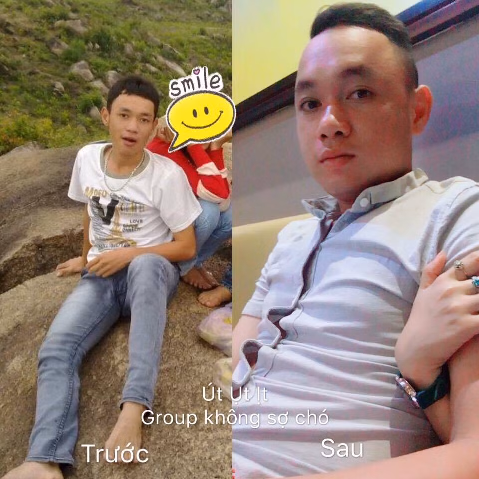 Không chỉ tăng cân nhẹ, mà gương mặt anh chàng này còn tràn đầy hạnh phúc.