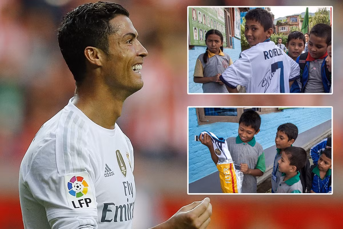 Sau khi trận động đất diễn ra, Ronaldo cũng là một trong những ngôi sao bóng đá tích cực nhất kêu gọi quyên góp từ thiện cho quốc gia Nam Á.