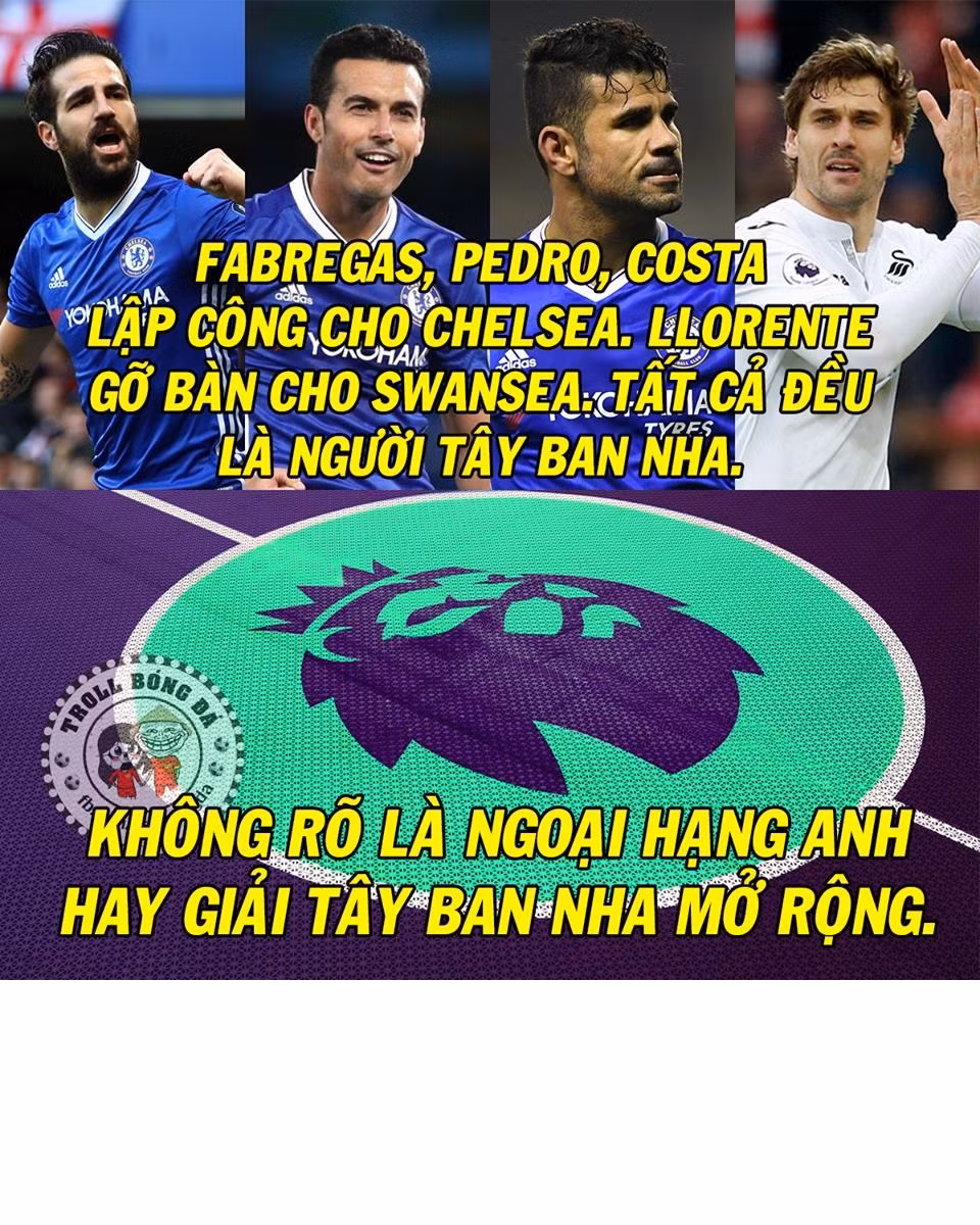 Thời gian gần đây, nước Anh dường như là mảnh "đất hứa" để các cầu thủ Tây Ban Nha thể hiện bản thân. Đặc biệt là trong trận đấu giữa Chelsea và Swansea trong tuần đấu vừa qua khi những "sao của xứ Bò Tót" lần lượt lên tiếng.