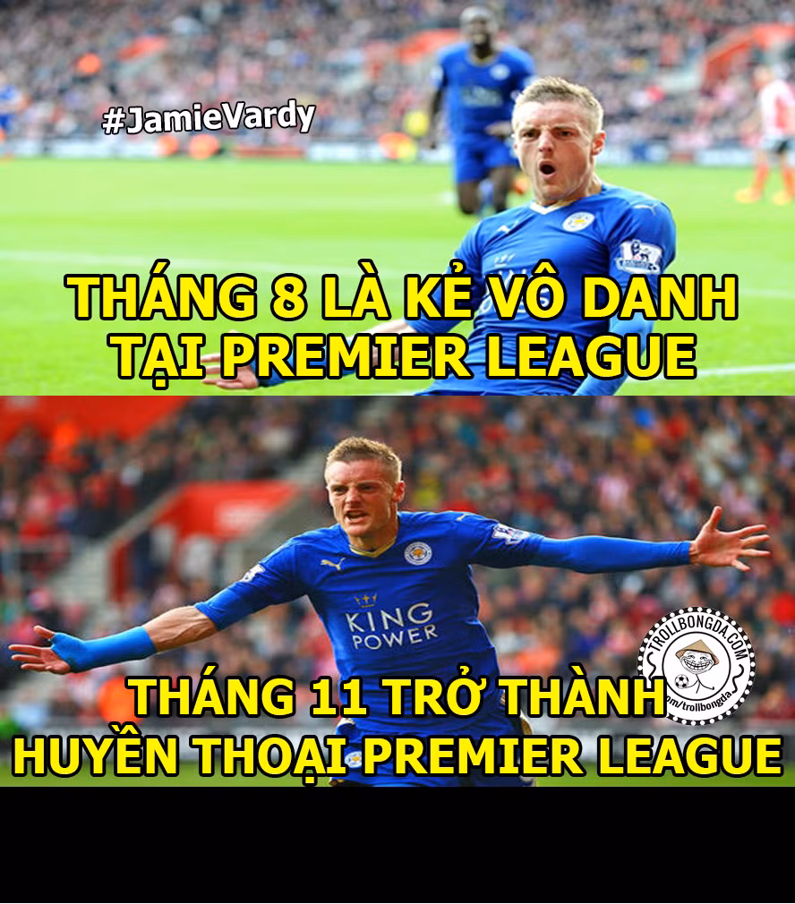 Anh che bong da: Jamie Vardy nhan qua bong vang the gioi