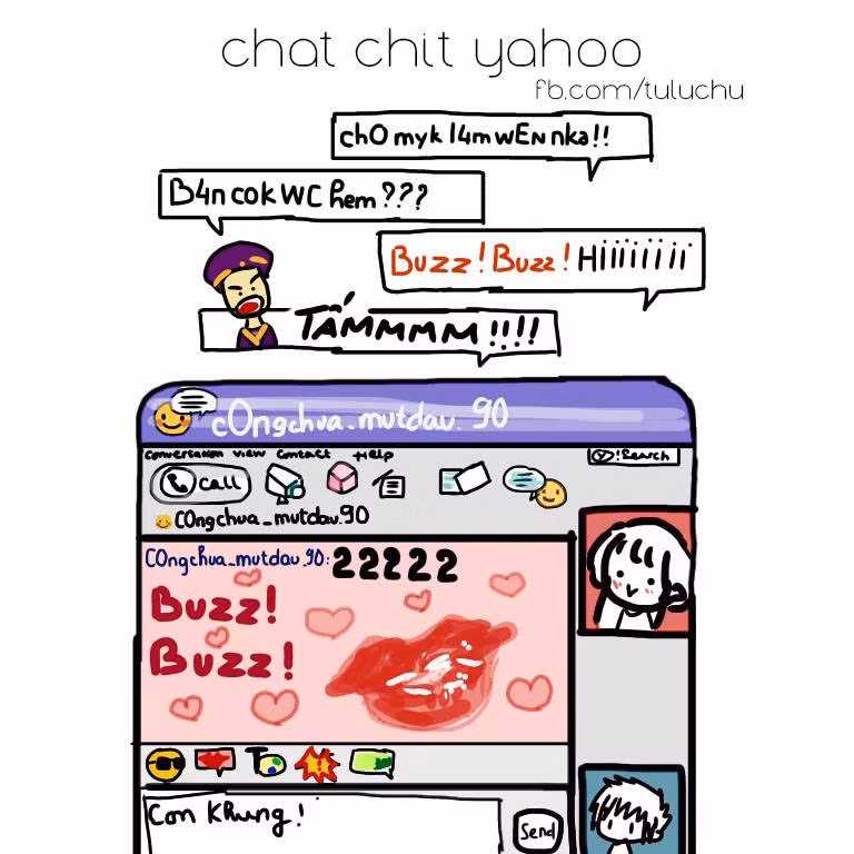 Vào những năm 2000, giới trẻ Việt bắt đầu làm quen với công cụ chat yahoo và họ say mê nói chuyện khắp 4 phương thông qua loại hình chat này.