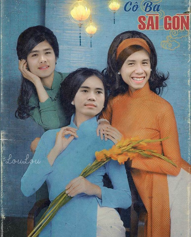 Trong bộ ảnh chế các cầu thủ U23 Việt Nam của mình, nickname Loulou đã vận dụng hết tài năng photoshop cắt ghép của mình để đưa các cầu thủ sao cho hợp lý với những nhân vật trong bộ phim chiếu rạp nổi tiếng "Cô ba Sài Gòn".