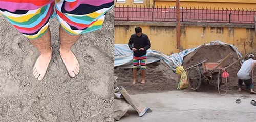 Để có được bức ảnh này, ít ai ngờ nhân vật chính phải tạo dáng khổ sở hay phải nhờ đến cả một "đội quân" hỗ trợ mong cho ra đời bức ảnh để đời.