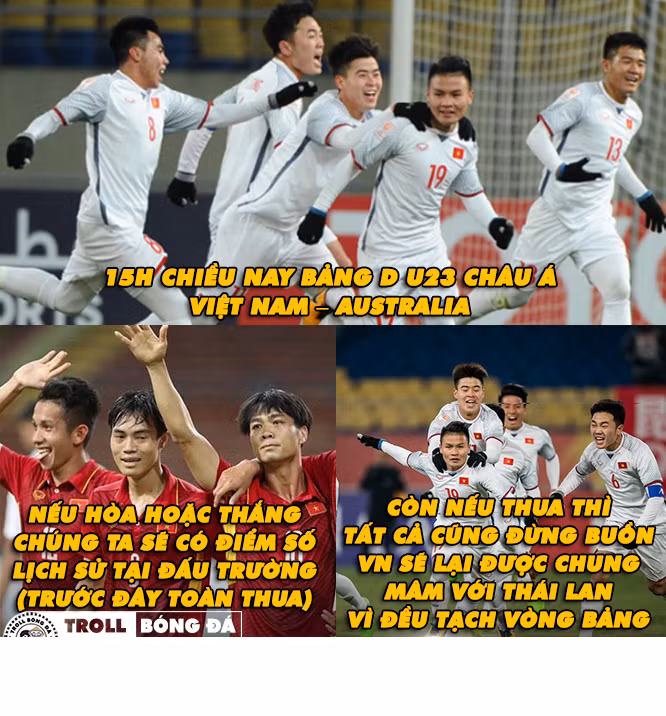 Trước trận đấu với U23 Australia, BHL U23 Việt Nam đã làm công tác tâm lý rất tốt để các cầu thủ trẻ để họ nhập cuộc với tâm lý tốt nhất.