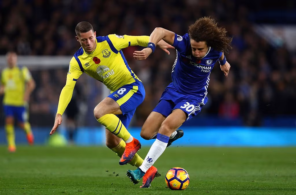 David Luiz đang dần tìm lại chính mình tại sân Stamford Bridge. Anh là cầu thủ Chelsea có nhiều lần cản phá nhất ở trận gặp Everton với 4 pha truy cản thành công.
