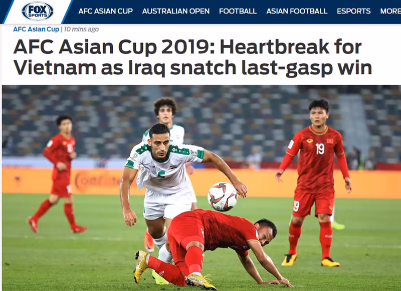 Bao chau A tiec cho DT Viet Nam sau tran mo man Asian Cup 2019