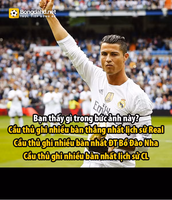Chính bàn thắng này đã giúp Cris Ronaldo trở thành cầu thủ ghi bàn nhiều nhất lịch sử Real Madrid.