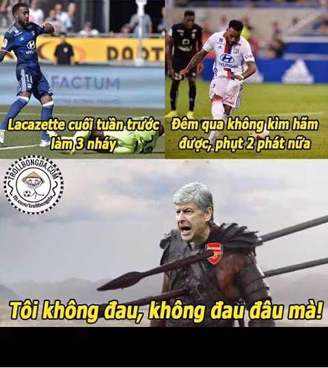 Trong khi Man United đang bay cao, bay xa trên BXH thì Arsenal lại đang ngụp lặn dưới đáy. Tuần vừa qua, họ đã cầm hòa ĐKVĐ Leicester City trong một trận cầu nhạt nhòa. NHM của các "pháo thủ" thành London đang thấy họ rất cần một tiền đạo sắc như Lacazette.