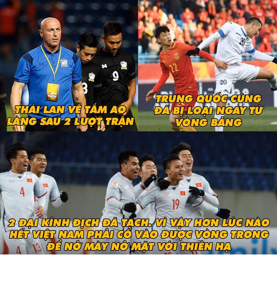 U23 Việt Nam được quyền ngẩng đầu khi Thái Lan đại kình địch tại ĐNÁ đã không thể vượt qua vòng loại và về "tắm ao làng".