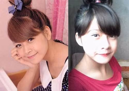 Không chỉ đường nét khuôn mặt mà kiểu tóc, trang điểm và cách tạo dáng của cô gái Nguyễn Huyền khiến nhiều người nhầm tưởng đây là nữ diễn viên Chi Pu.
