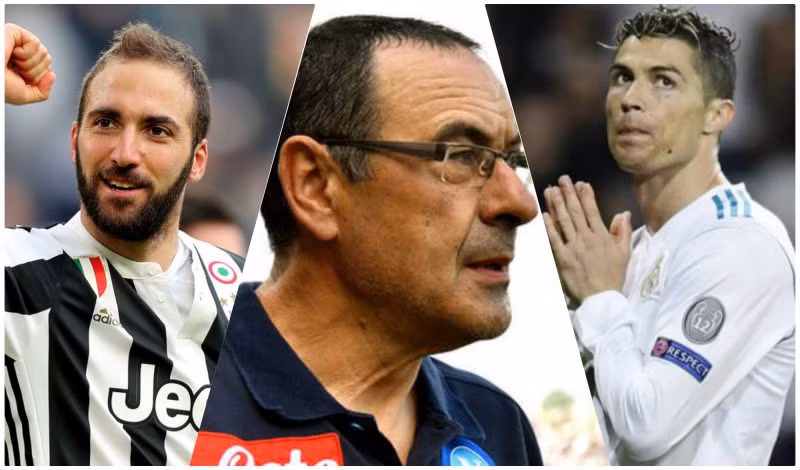 Gonzalo Higuain trên đường đến Chelsea, sau khi Juventus ký hợp đồng với Cristiano Ronaldo.