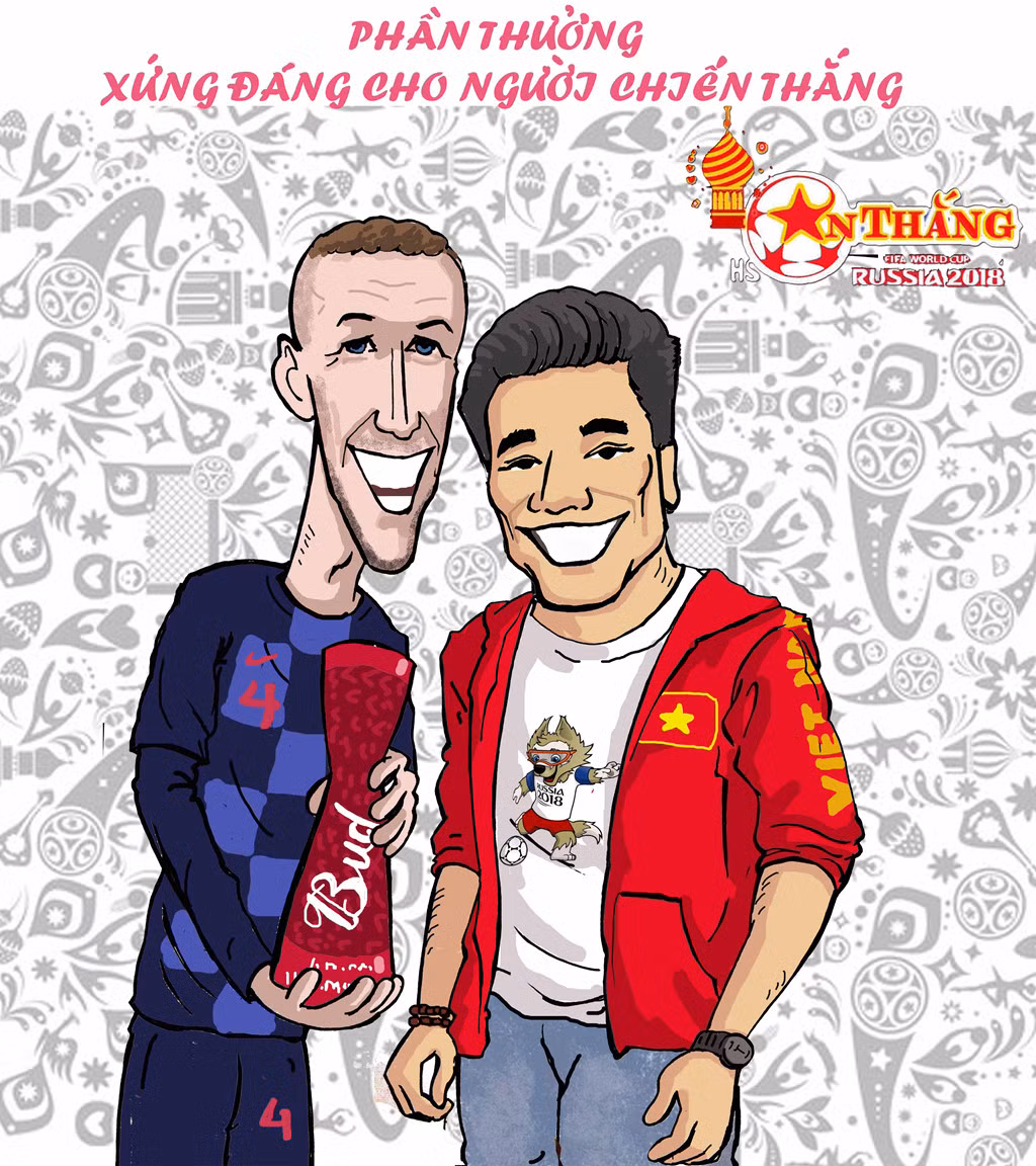 Thi đấu xuất sắc và đầy bản lĩnh, tiền vệ Ivan Perisic nhận danh hiệu cầu thủ hay nhất trận và một đại diện của Việt Nam là thủ thành Bùi Tiến Dũng đã trao tặng danh hiệu này cho tiền vệ chạy cánh của Croatia.