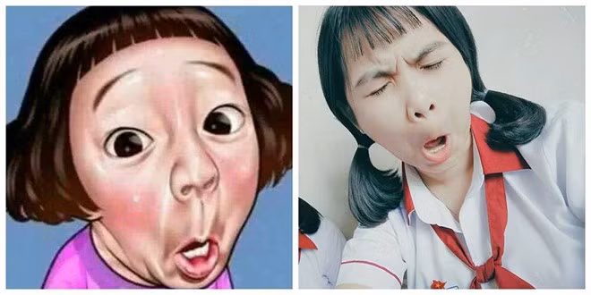 Chia sẻ về trào lưu selfie đang hot trong cộng đồng mạng này, bạn nữ có nickname Trang Anh nói: "Thời gian qua, việc chụp ảnh tự sướng ảo diệu đã nhan nhản và dần trở nên nhàm chán khi người người, nhà nhà khoe da trắng, góc mặt v.line nên mình chạy theo xu hướng để tạo sự mới mẻ cho những bức ảnh của mình". Ảnh: Thao Ngoc