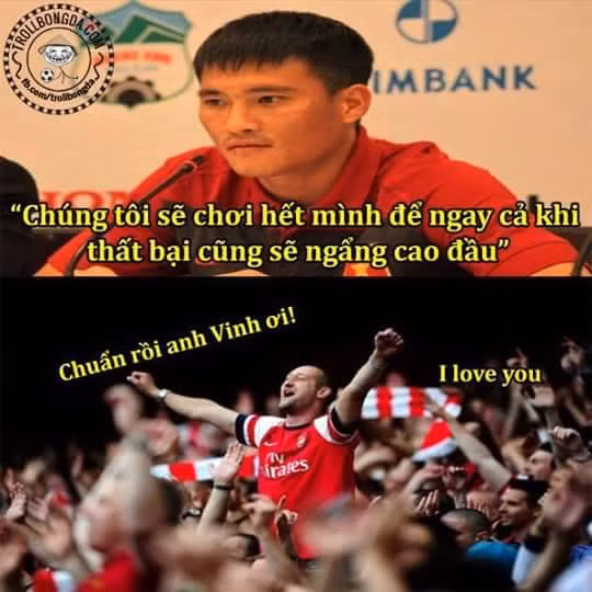 Phát biểu của Công Vinh trong buổi họp báo kỹ thuật trước trận đấu đã làm nhiều NHM cảm thấy phấn khích và ấm lòng.