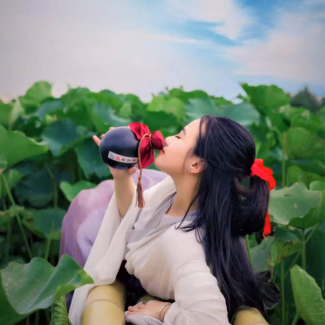 Mới đây, bộ ảnh tạo hình cổ trang bên hồ sen của nữ sinh Hải Phòng có tên Nguyễn Hạnh Nhi đã nhận được nhiều lời khen của CĐM.