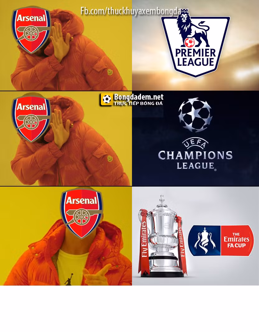 Từ bỏ Ngoại hạng Anh, bỏ luôn cúp C1 châu Âu, Arsenal chỉ thích thú với F.A Cup.
