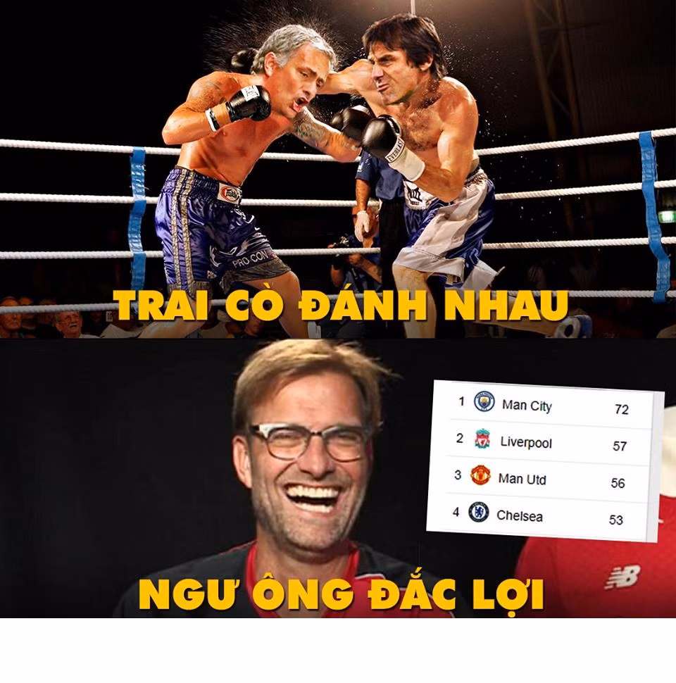 Cuộc đấu giữa M.U và Chelsea nảy lửa bao nhiêu thì người sung sướng nhất vẫn là Liverpool.