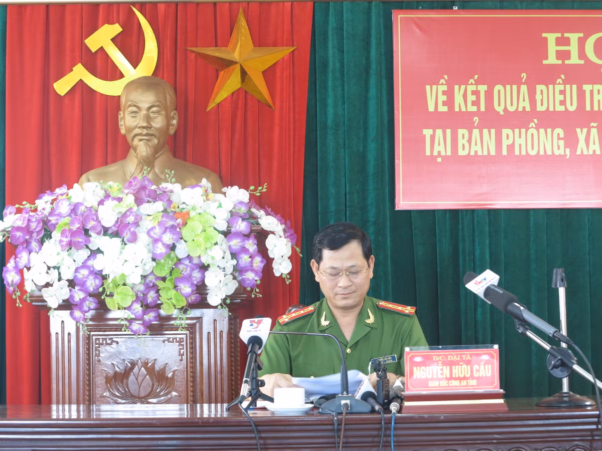 Hop bao cong bo thong tin chinh thuc vu tham sat o Nghe An