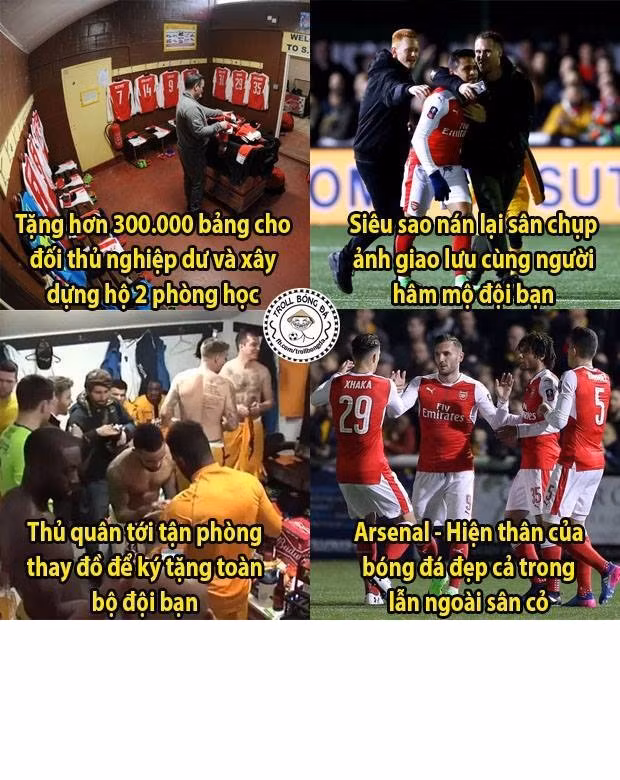 Arsenal đội bóng của nghĩa cử đẹp, đội bóng của các soái ca.