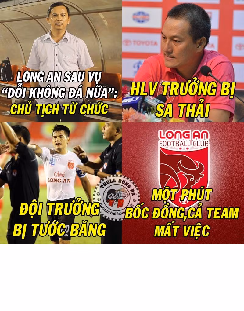 Những ngày qua việc CLB Long An gây ra scandal trên sân của CLB TP HCM mang đến rất nhiều hệ lụy không chỉ cho các cầu thủ mà cả đội bóng.