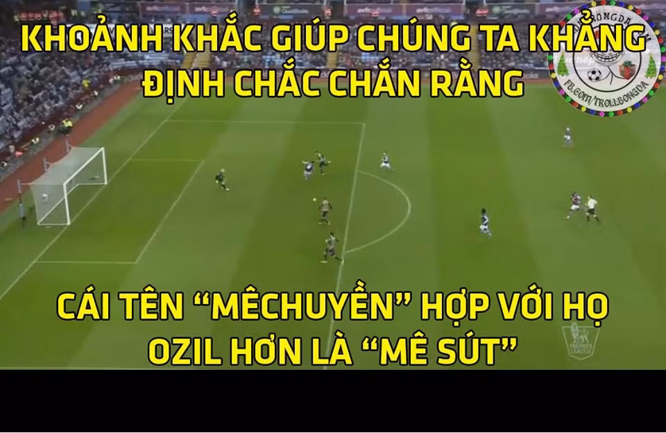 Tên mới của Oezil là "Mê Chuyền" chứ không phải "Mê Sút".