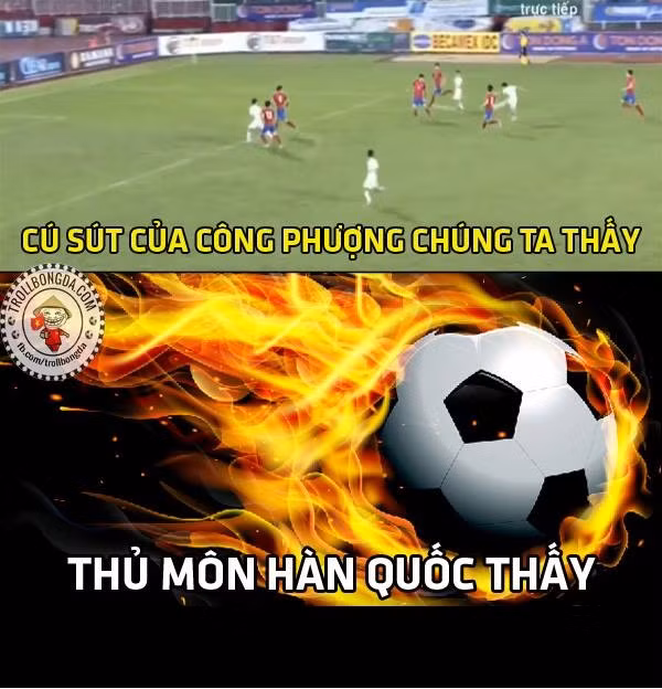 Pha nã đại bác của Công Phượng qua con mắt của NHM cũng như thủ môn đội bạn.
