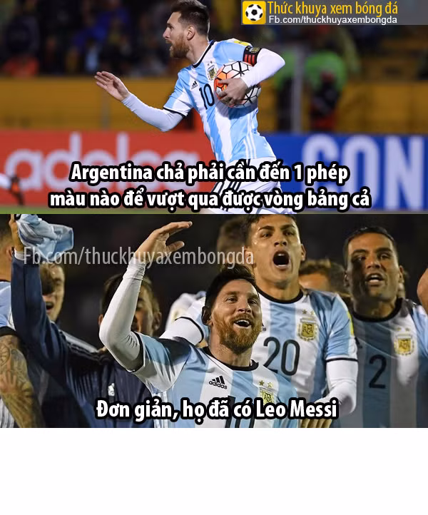 Argentina chẳng cần một phép màu bởi họ đã có một "vị thánh" mang tên Lionel Messi.