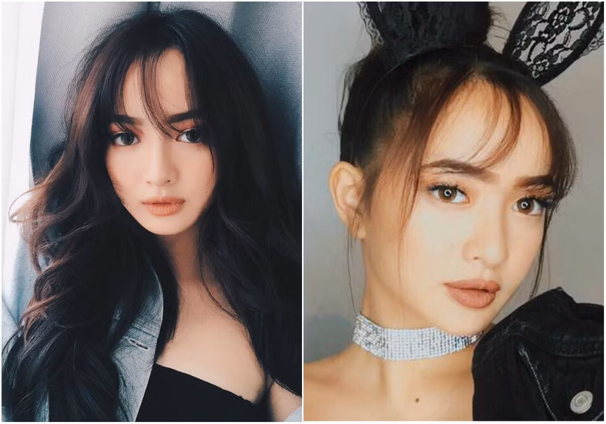 Không chỉ bắt đầu từ cộng đồng mạng, trước đó rất nhiều sao Việt cũng như các blogger beauty hot trên MXH sử dụng "thủ thuật" dùng tóc che gương mặt tròn đơn cử như Kaity Nguyễn, Heo Minhon hay Mẫn Tiên.