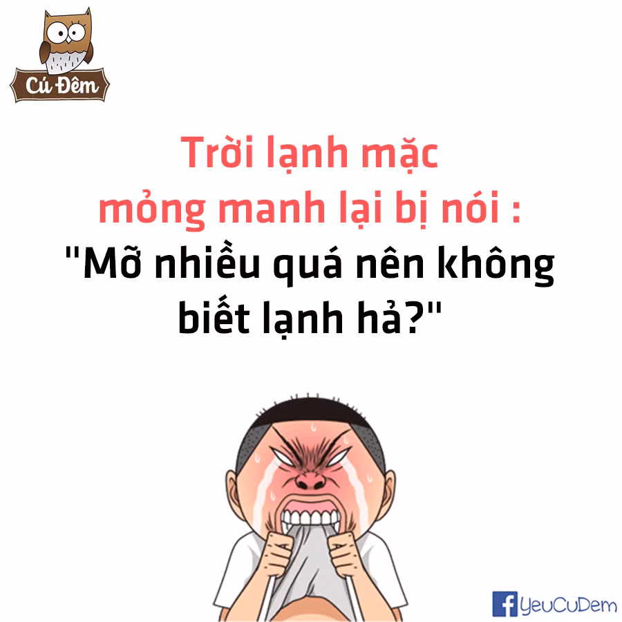 Mặc áo mỏng hơn mọi người thì những người béo cũng không thể buông tha. Vậy nên, các thành viên của hội những người có thân hình múp míp cho câu slogan chung rằng:"Béo không phải là cái tội chỉ là không muốn cảm thấy có lỗi với lương thực".