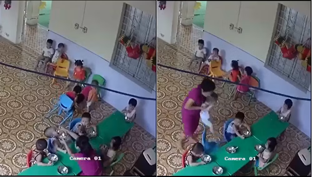 GV mam non nhoi nhet thuc an, danh be trai hon 2 tuoi o Ha Noi