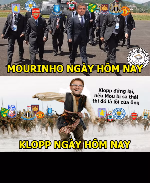 Các CLB của Premier League ủng hộ Mourinho và truy điểm Klopp vì sau trận thắng của Liverpool trước Chelsea thì rất có thể Mourinho sẽ bị xa thải.