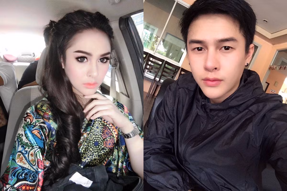 Sở hữu khuôn mặt V-line hoàn hảo, mũi cao thanh tú, bờ môi hình trái tim, nụ cười duyên dáng cùng làn da trắng mịn anh chàng người Thái này khi trang điểm thì biến thành một cô gái xinh đẹp.