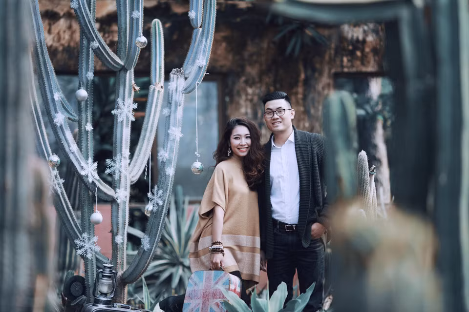 Thế nhưng, khi lên ảnh những cây xương rồng đã giúp người xem cảm nhận được độ "chất" và không đụng hàng.