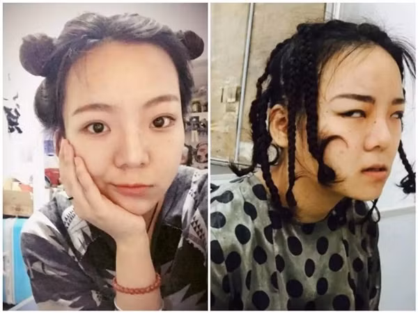 Bức ảnh này có lẽ sẽ được lưu truyền đến đời sau và cô gái này có lẽ sẽ được mời đóng phim Tây Du Ký để thay cho nhân vật yêu quái.