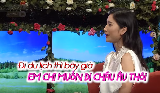 Thời gian qua, chương trình "Bạn muốn hẹn hò" gây chú ý với dân mạng khi liên tục xuất hiện những cô gái đòi bạn trai đi châu Âu. Đầu tiên là cô gái có tên Thùy Dương và mới nhất trong tập 532 của gameshow này, cô nàng tên Lệ Thủy lại tiếp tục "chơi chiêu" với chàng trai Nguyễn Phú Hiếu.