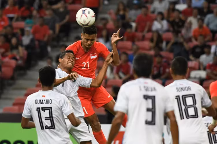Safuwan Baharudin được đánh giá là lá chắn thép của Singapore, cầu thủ này cũng ghi bàn thắng cho Singapore tại vòng đấu bảng AFF Cup 2018.