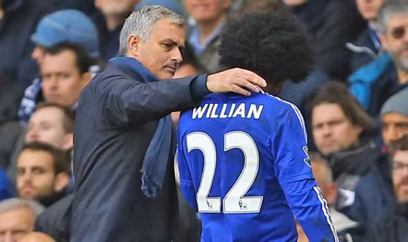 Willian đến M.U, Ozil hết cửa: Theo cựu trợ lý Chelsea, Ray Wilkins thì Willian có nhiều khả năng đến M.U hơn là Mesut Ozil. Cửa Willian đến MU dễ xảy ra hơn là Ozil, bởi Mourinho rất ngưỡng mộ tài năng tiền vệ Brazil, trong khi tính cách Ozil không phù hợp ở MU. Tuy nhiên, cựu danh thủ Anh nói thêm: "Willian sẽ là một chữ ký đặc biệt cho MU, nhưng tôi mong rằng, Chelsea không để cậu ấy đi". Ảnh" Star Sports.