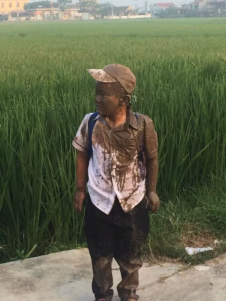 Dân mạng nhìn vừa thấy thương vừa thấy buồn cười. Chuyện tập đi xe khó nhọc ai cũng biết, lao xuống ruộng cũng chẳng ít người gặp qua. Ai cũng tỏ ra thông cao cho em bé hết cả.