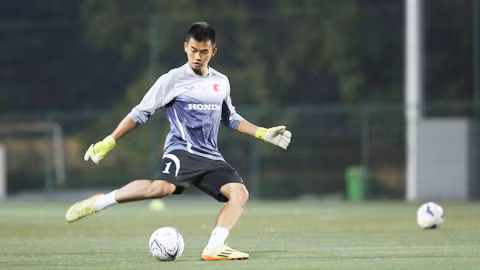Thủ mon U23 Viẹt Nam mác bẹnh thủy dạu