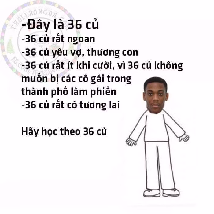 Ngôi sao Anthony Martial của Man United cũng là chủ đề để các cư dân mạng cuồng bóng đá chế ảnh phong trào hãy như tôi.