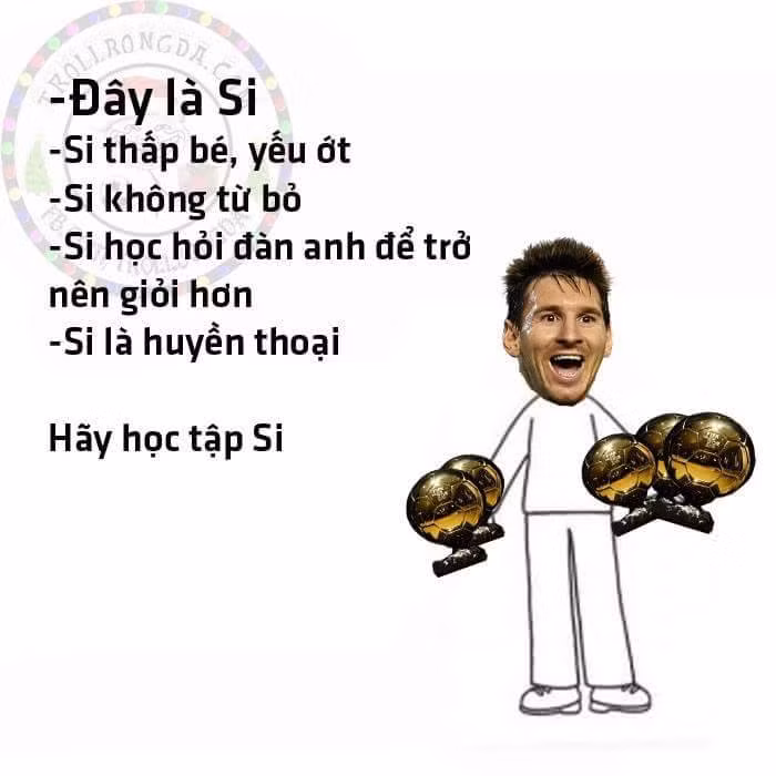 Cư dân mạng chế ảnh Messi theo trào lưu "hãy như tôi" để mừng QBV thứ 5 của ngôi sao người Argentina này.