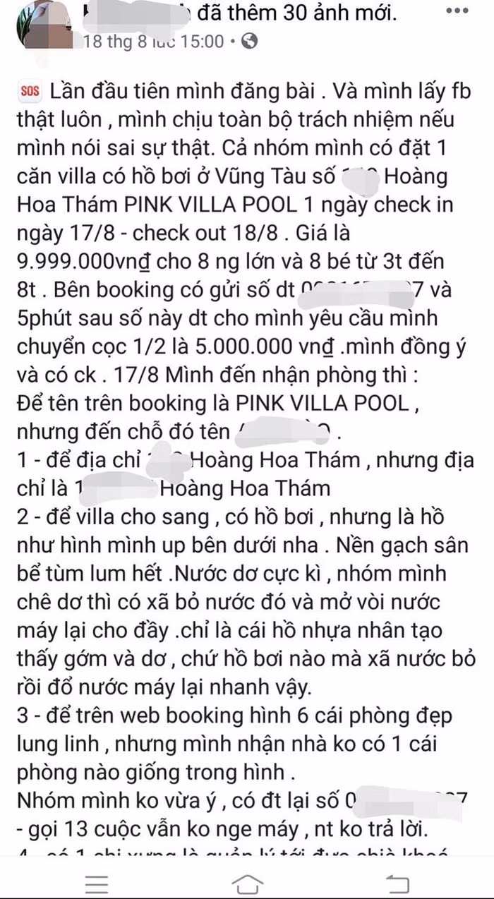 Thue villa co ca be boi, san vuon, khach nu 