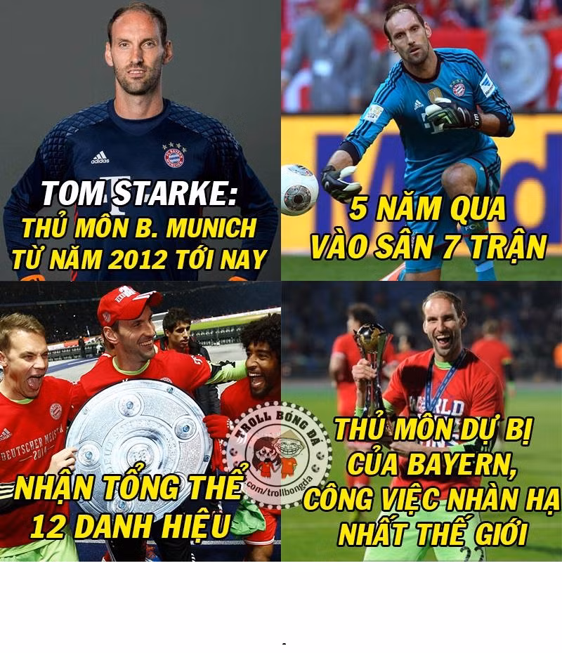 Tom Stake siêu dư bị của Bayern Munich.