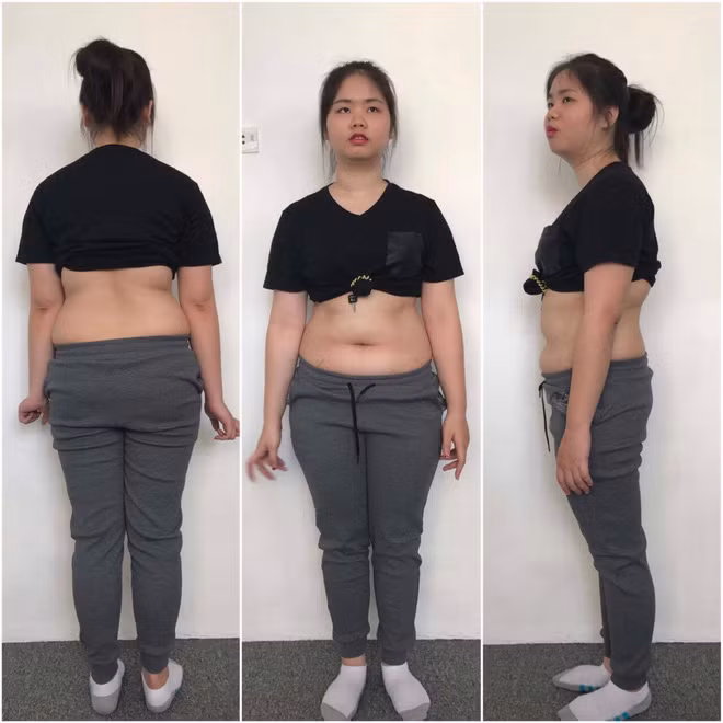 Nguyễn Phương Uyên, 22 tuổi, hiện đang sinh sống và làm việc tại Hà Nội đã khiến cộng đồng mạng không khỏi ngạc nhiên khi "khoe" hành trình giảm cân đáng nể của mình, giảm từ 76 kg xuống còn 56kg chỉ trong vòng 2 tháng.