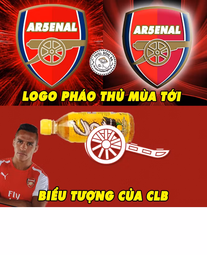 Mùa giải 2017/2018, CLB Arsenal chính thức đổi logo mới mang tên C2.