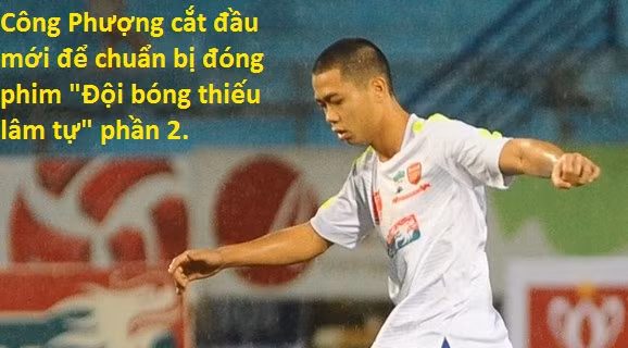 Cư dân mạng chế ảnh Công Phượng chuẩn bị lấn sân sang điện ảnh với bộ phim "Đội bóng thiếu lâm tự".