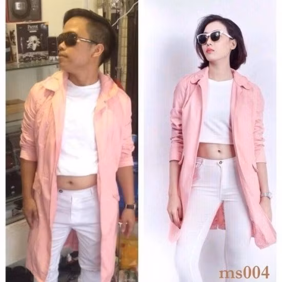 Bức ảnh siêu mẫu bụng bia Bằng "lùn" nhái siêu mẫu thời trang.