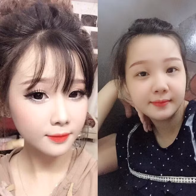 Cùng là góc mặt nghiêng nhưng sao lúc cưới và lúc bầu lại khác nhau nhiều đến thế.